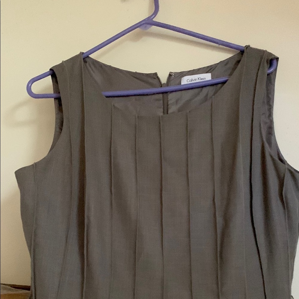 Calvin Klein Gray Midi Dress